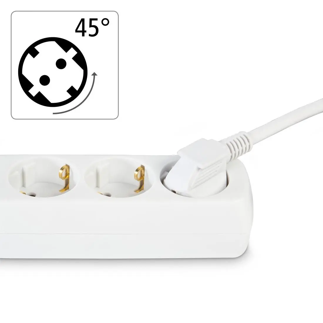 HAMA Разклонител 3 гнезда, 1.4м, бял - image 7