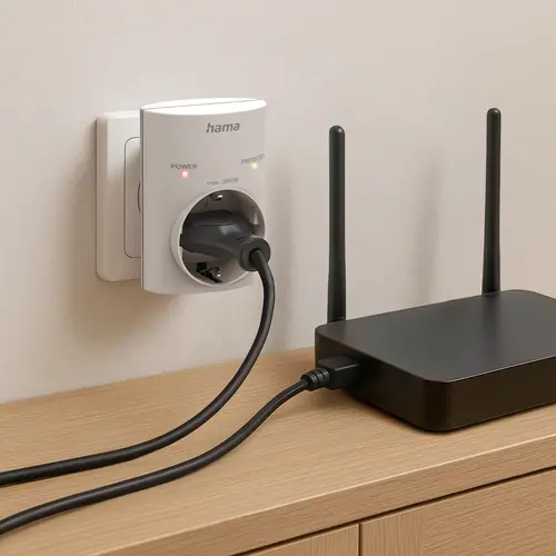 HAMA Контакт с вградена защита от пренапрежение - image 4