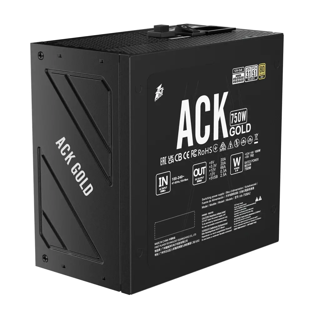 1stPlayer захранване PSU ATX 3.1 750W - ACK Gold, Full Modular - HA-750BA2 - image 5