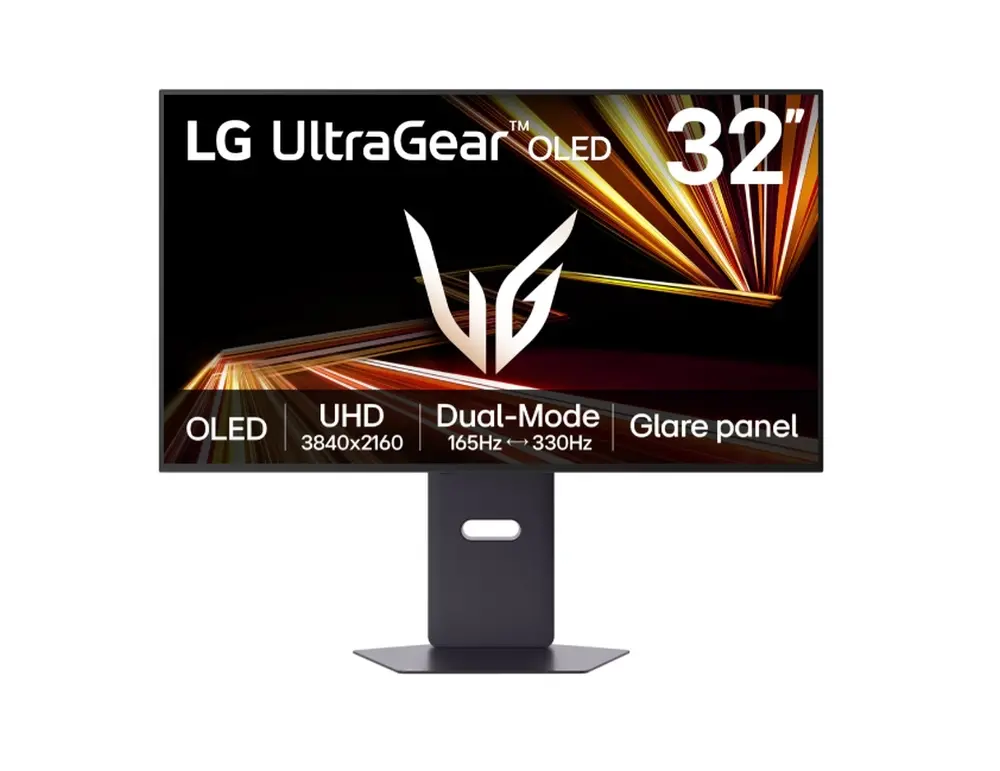 Монитор, LG 32GX850A-B, 31.5", UltraGear OLED, 0.03ms, AG, UHD 4K (3840x2160), Dual-Mode (4K 165Hz FHD 330Hz), HDR 10, DCI-P3 99%, 1500000:1, 275cd/m2, DCI-P3 98.5%, USB, AMD Free-sync, NVIDIA G-Sync, VRR, HDMI, DisplayPort, LG Switch, Height, Tilt, Pivot, Swi