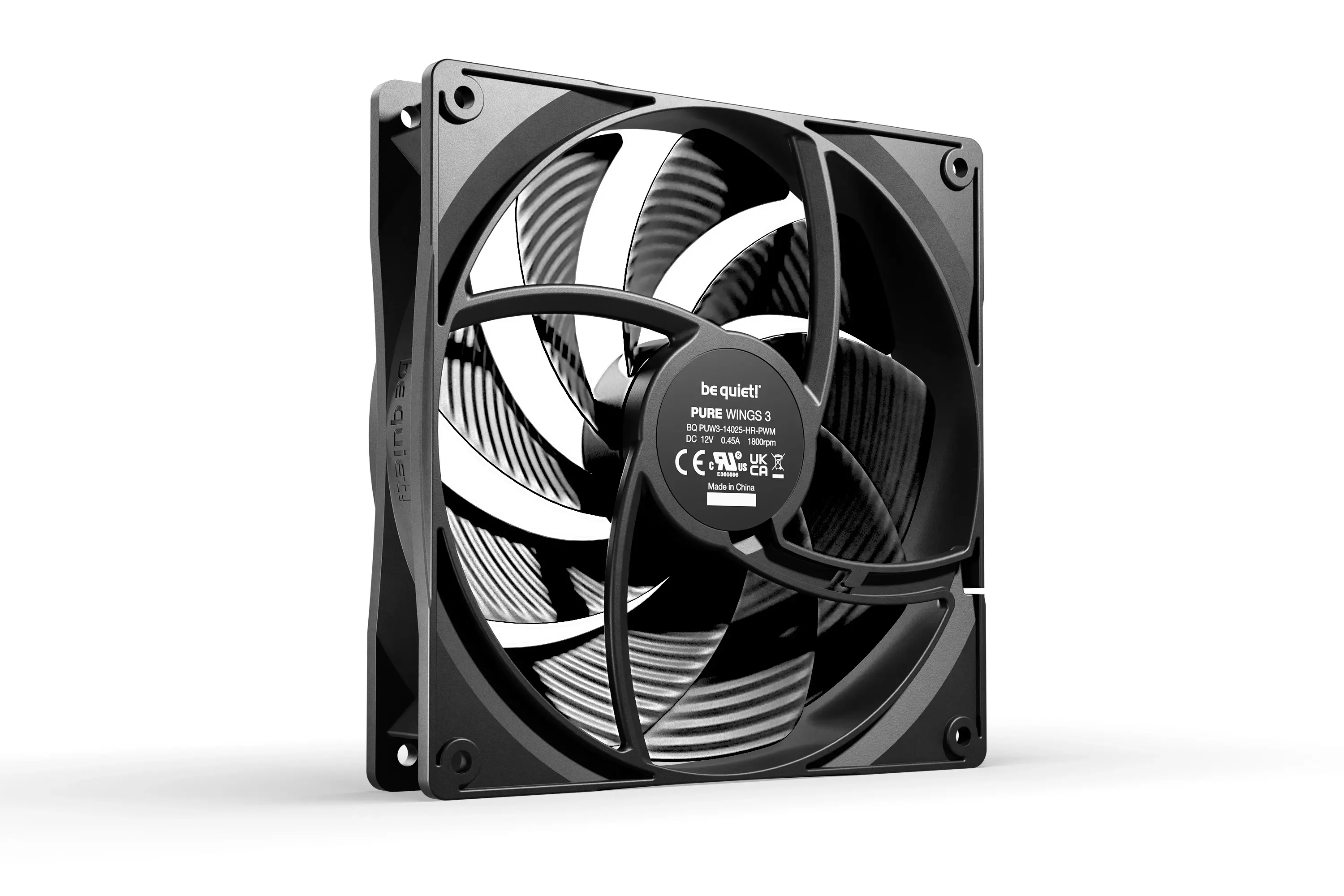 be quiet! комплект вентилатори Fan Pack 3-in-1 3 x 140mm - PURE WINGS 3 140mm PWM high-speed 3-Pack - image 1