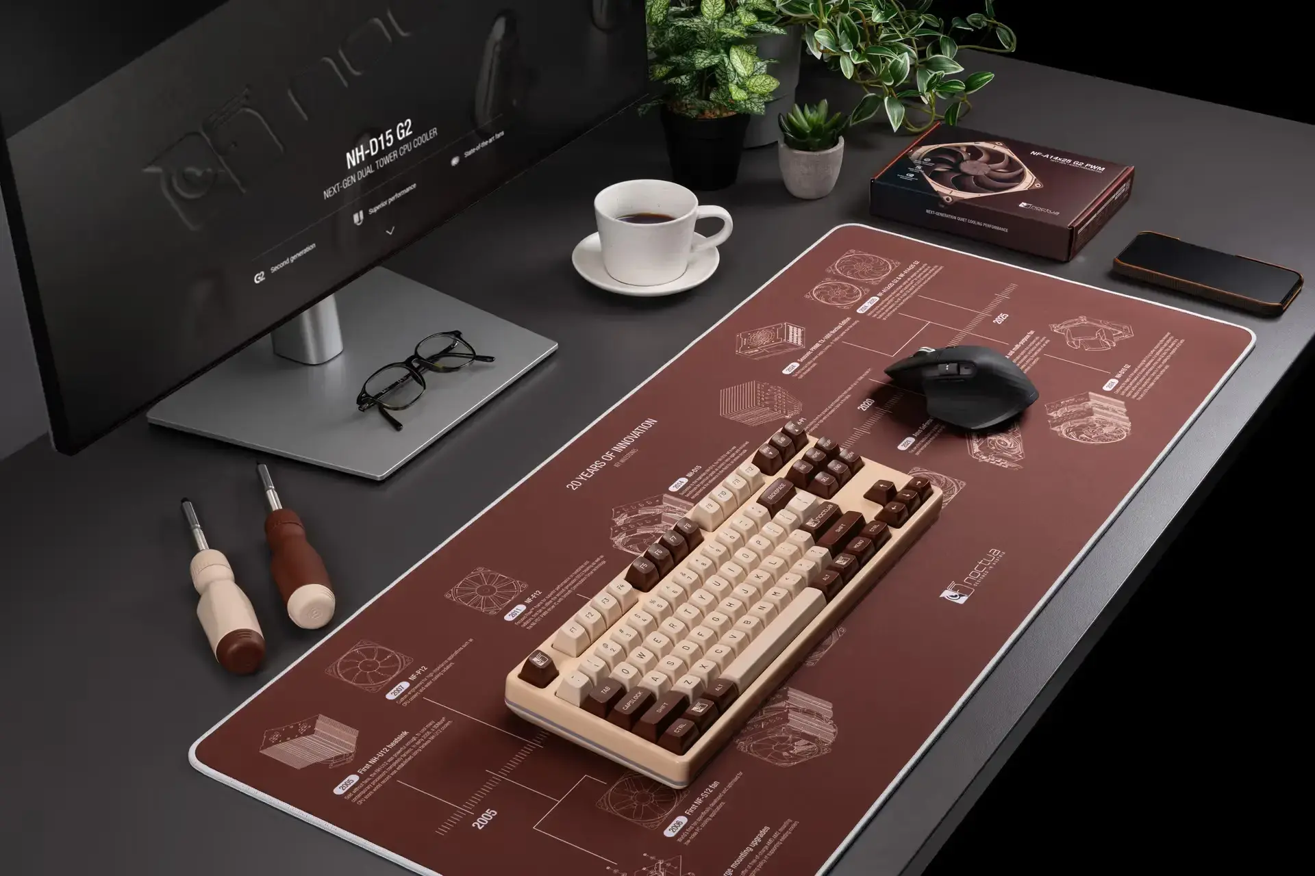Noctua пад за мишка Mousepad - NP-DM3 Anniversary Deskmat - image 8