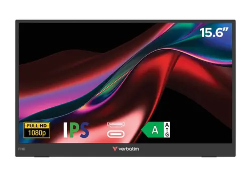 Monitor, Verbatim Portable 15.6 FHD Monitor LIGHT - 2