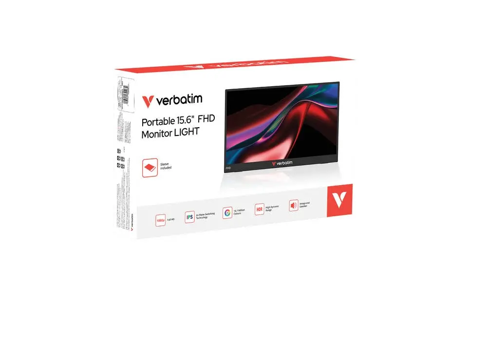 Οθόνη, Verbatim Portable 15.6 FHD Monitor LIGHT - image 6