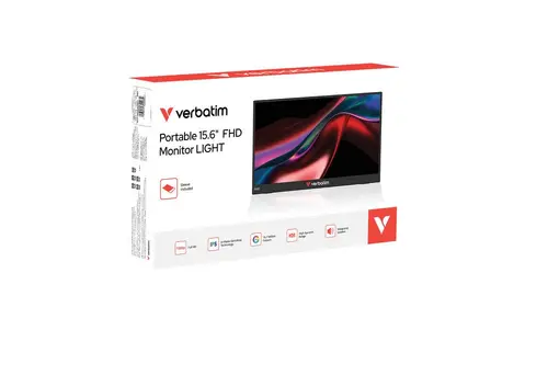 Οθόνη, Verbatim Portable 15.6 FHD Monitor LIGHT - 7