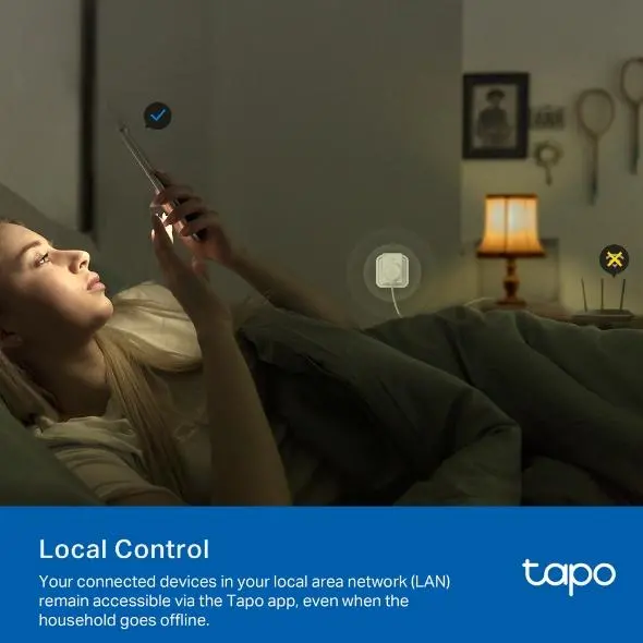 TP LINK TAPO P100 Έξυπνη πρίζα 10A, 2300W, 2.4Ghz, ρύθμιση προγράμματος, χρονοδιακόπτης - image 4