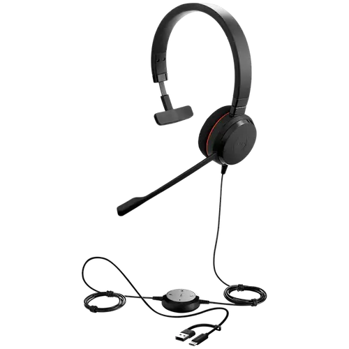 JABRA Evolve 20, Mono MS, USB C/A adapter - image 1