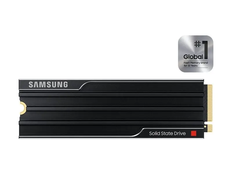 Твърд диск, Samsung SSD 9100 PRO 8TB Heatsink PCIe 5.0 NVMe 2.0 M.2 up to 14 800 MB/s