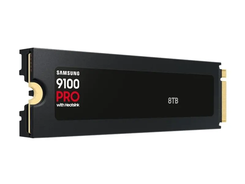 Твърд диск, Samsung SSD 9100 PRO 8TB Heatsink PCIe 5.0 NVMe 2.0 M.2 up to 14 800 MB/s - image 1