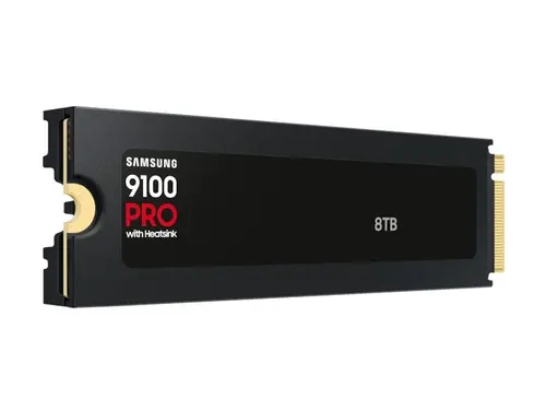 Твърд диск, Samsung SSD 9100 PRO 8TB Heatsink PCIe 5.0 NVMe 2.0 M.2  up to 14 800 MB/s - image 1