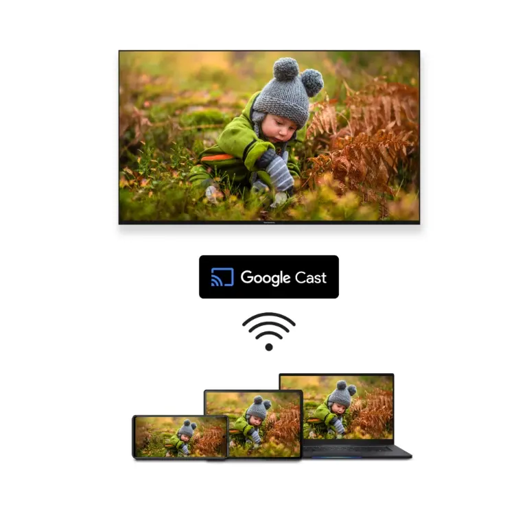 Телевизор, Thomson Smart QLED Pro TV 65"; Google TV; 3840 x 2160 (4K UHD), DLED, 144 Hz, DVB-T/T2/C/S/S2, HDR10, Wi-Fi, Bluetooth, LAN, HDMI 4 (2.1), USB 2 (2.0) + 1 (3.0), Central Swivel Stand, Black - image 11