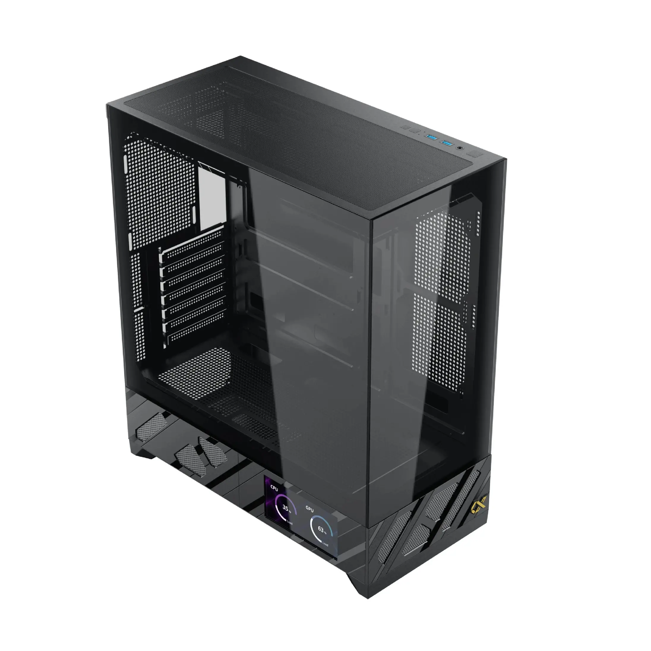 Xigmatek кутия Case E-ATX - Alphard Pro - 6 inch LCD Display, 6 ARGB Fans - image 10