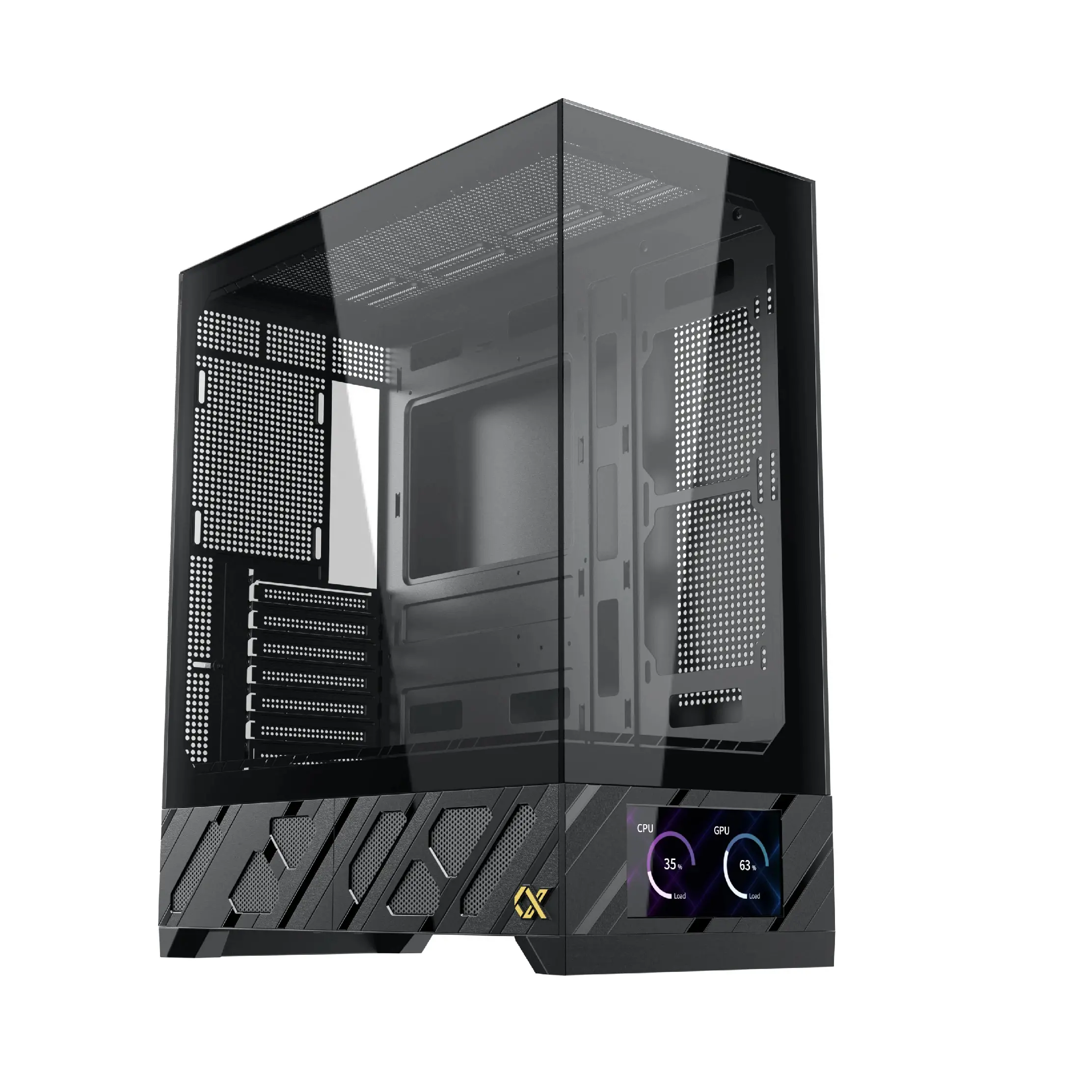 Xigmatek кутия Case E-ATX - Alphard Pro - 6 inch LCD Display, 6 ARGB Fans - image 9