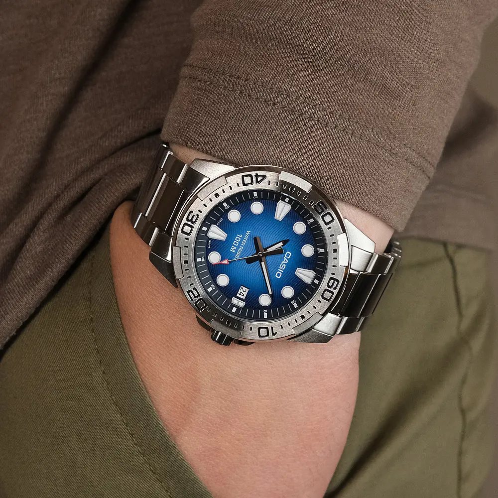 Мъжки аналогов часовник Casio - MTD-140D-2AVDF - image 3