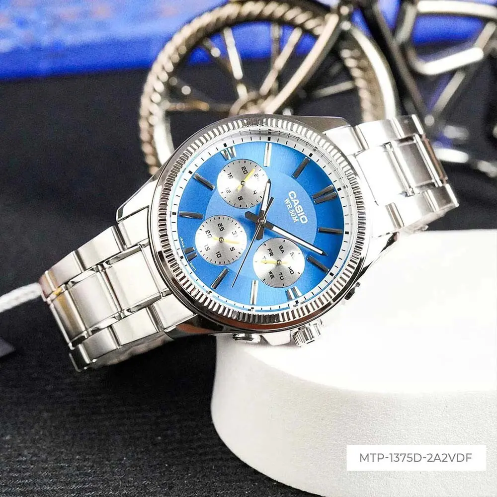 Мъжки аналогов часовник Casio Multi-Dial - Casio Collection - MTP-1375D-2A2VDF - image 2
