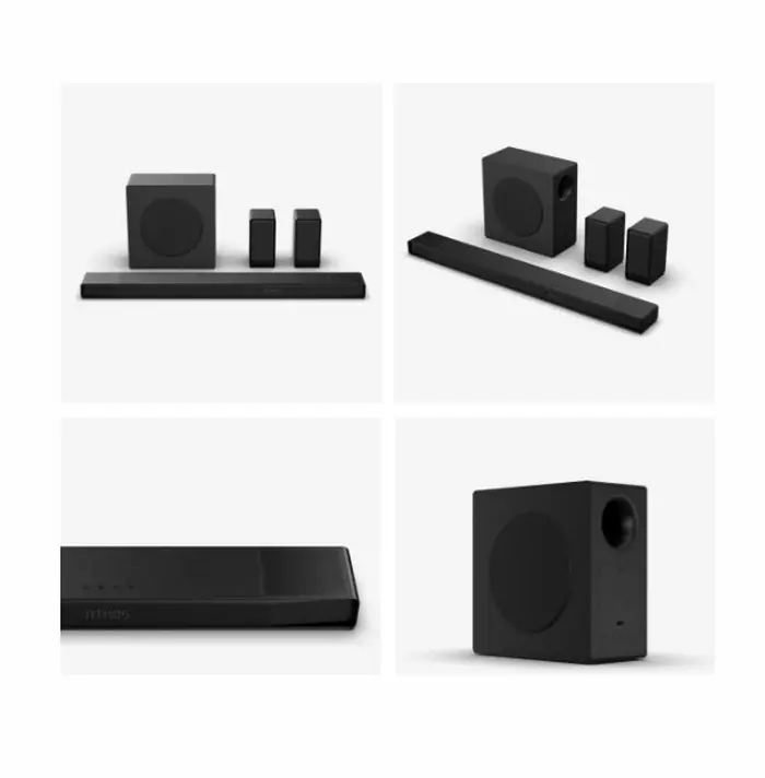 Аудио система, Hisense AX5140Q, 5.1.4Ch Sound Bar with Wireless Subwoofer, 600W, Dolby Atmos, Bluetooth 5.3, 4K HDMI Pass Through, DTS:X, HDMI/AUX/ARC/Optical/USB, 7 EQ Modes, Black - image 4