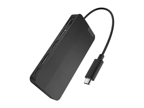 LENOVO USB-C Dual Display Travel Dock 1xHDMI2.1 1xDP1.4 1xUSB-A 2xUSB-C 1xRJ45 w/o AC Adapter - image 1