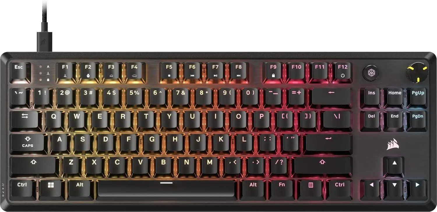 Corsair K70 CORE TKL, Gaming Keyboard, MLX RED, Black