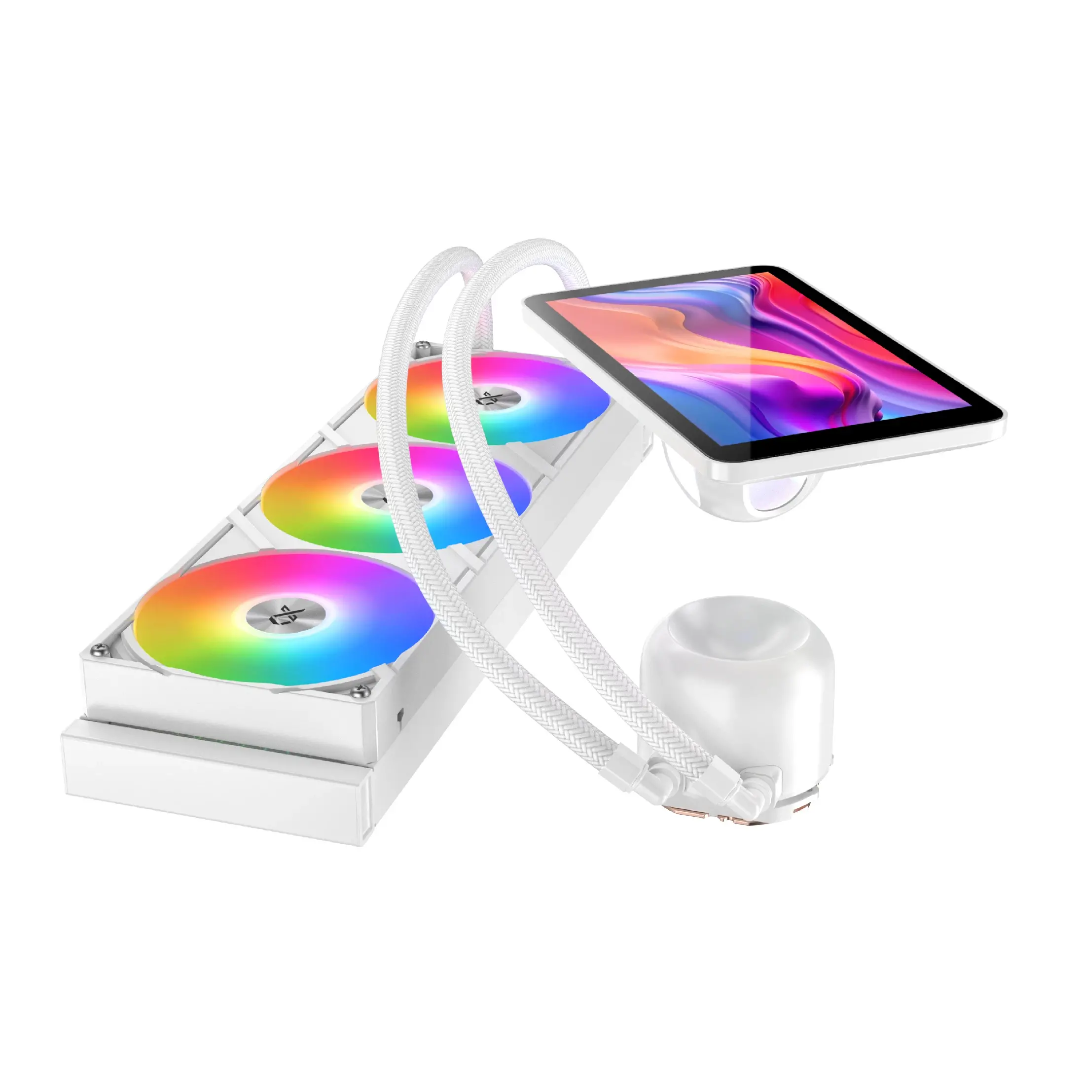 Xigmatek водно охлаждане Water Cooling Connect Pro 360 Arctic - 7 inch Magnetic LCD Display - image 2