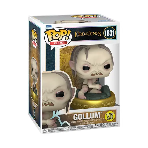 Фигурка Funko Pop! Plus: The Lord of the Rings - Gollum (Glows in The Dark) #1831 Vinyl Figure - image 1