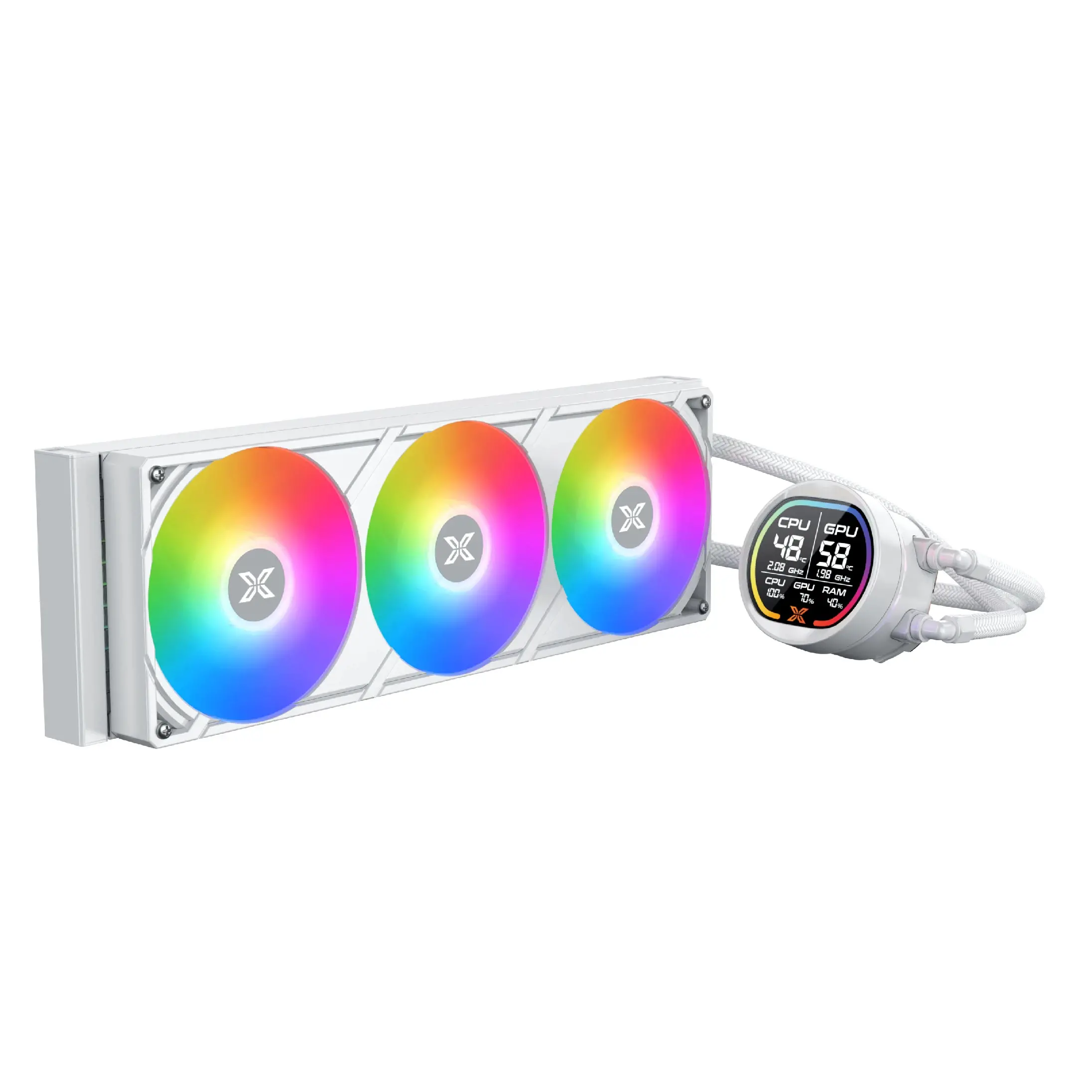 Xigmatek водно охлаждане Water Cooling LK Pro 360 Digital Arctic - 2.7 inch Digital LCD Display - image 2
