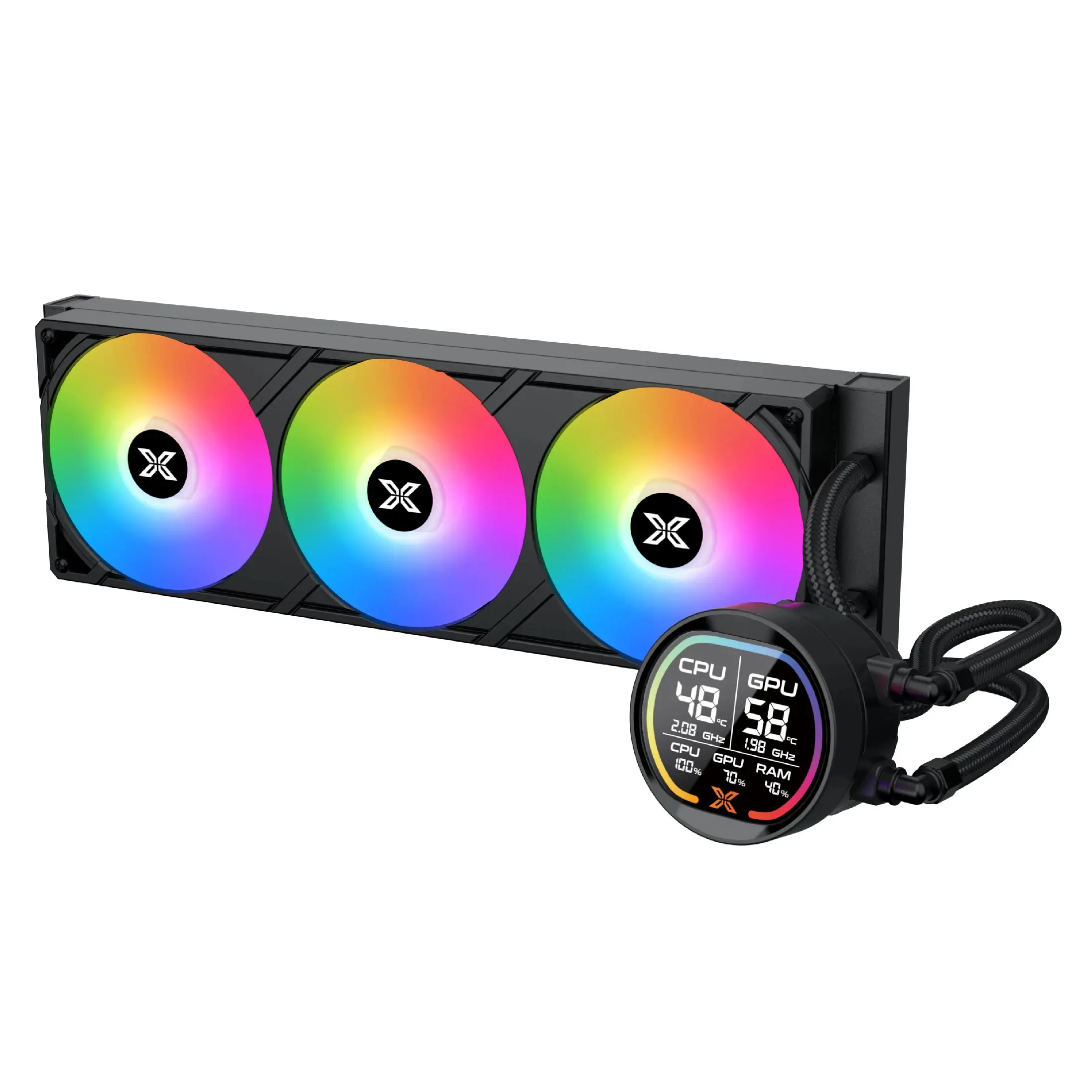 Xigmatek водно охлаждане Water Cooling LK Pro 360 Digital - 2.7 inch Digital LCD Display - image 1
