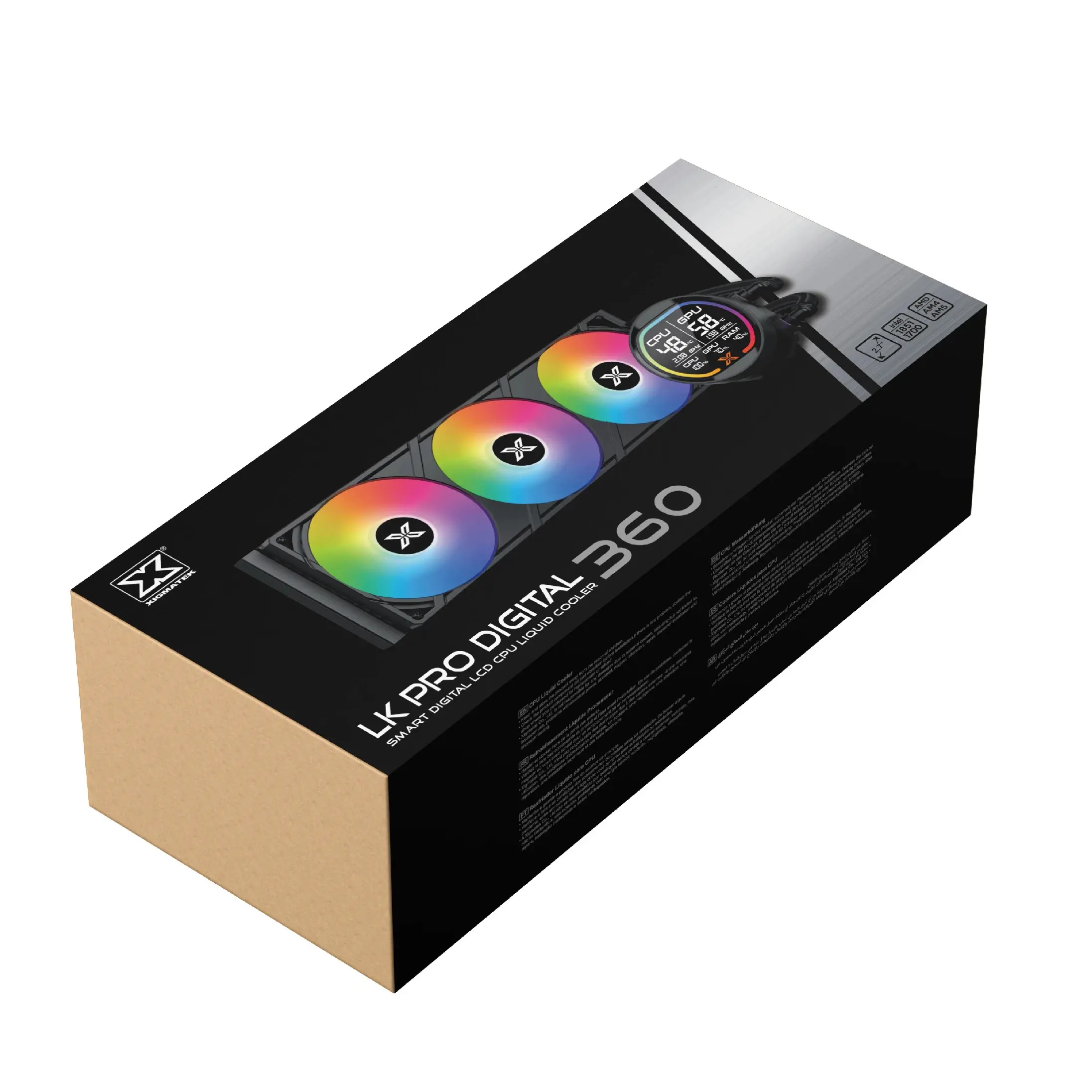 Xigmatek водно охлаждане Water Cooling LK Pro 360 Digital - 2.7 inch Digital LCD Display - image 10