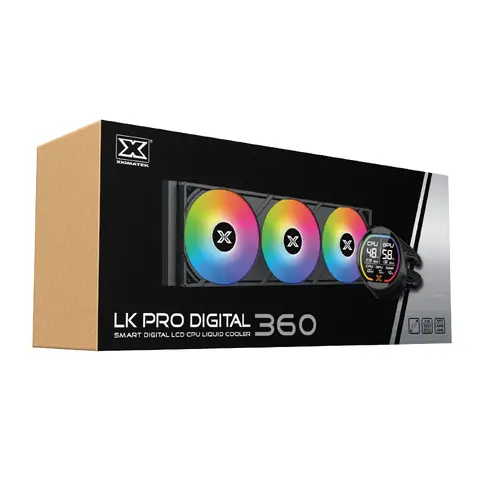 Xigmatek водно охлаждане Water Cooling LK Pro 360 Digital - 2.7 inch Digital LCD Display - image 9