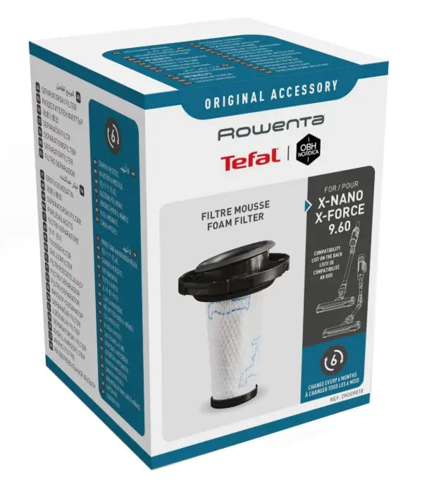Филтър, Rowenta ZR009010 Before Motor Filter / Foam Filter X-Force 9.60 and X-Nano - image 1
