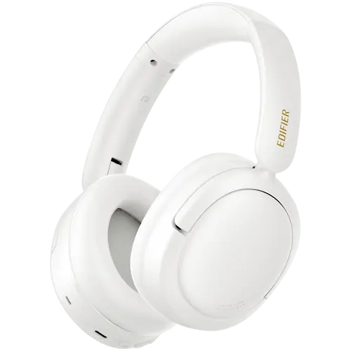 Edifier W800BT SE Wireless Over-Ear Headphones, 40mm Dynamic Titanium-Coated Drivers, BT V5.4, Multipoint Connection, AI Call Noise Reduction, Up To 45H Battery, USB-C, White
