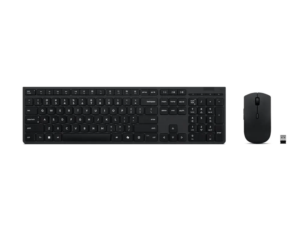 Комплект, Lenovo Professional Wireless Rechargeable Combo Keyboard and Mouse-Bulgarian
