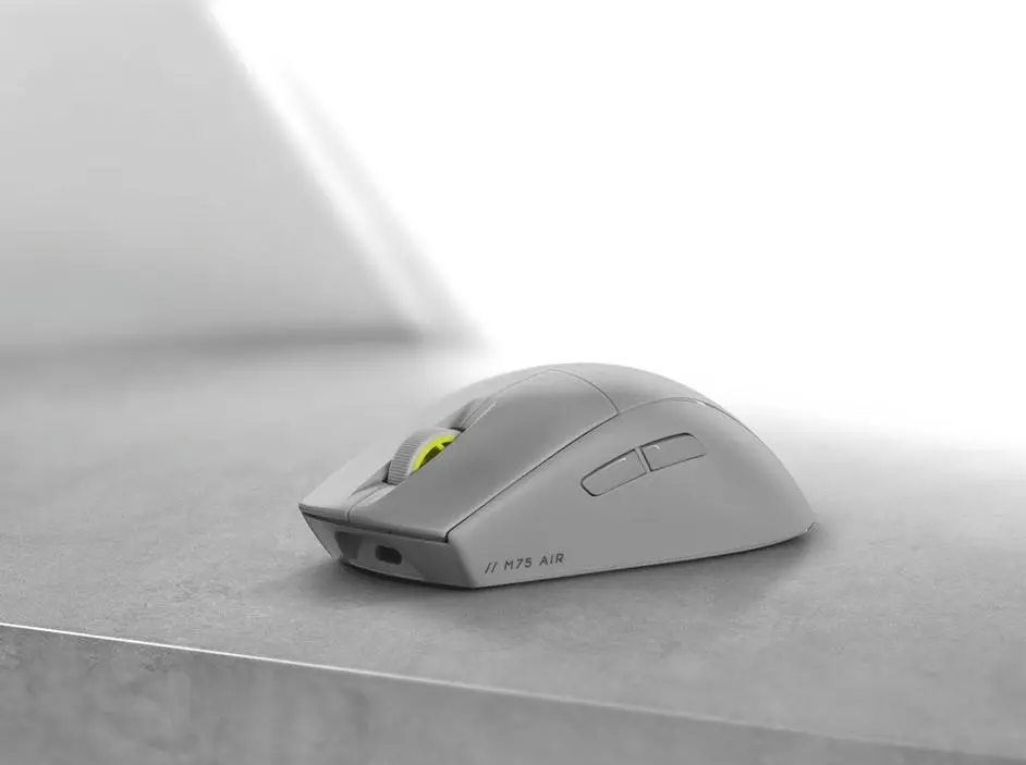 Геймърскa безжична мишка CORSAIR M75 AIR Ultra-Lightweight Gaming Mouse - Light Gray - image 1