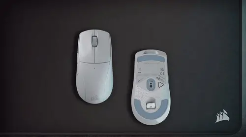 Геймърскa безжична мишка CORSAIR M75 AIR Ultra-Lightweight Gaming Mouse - Light Gray - image 2