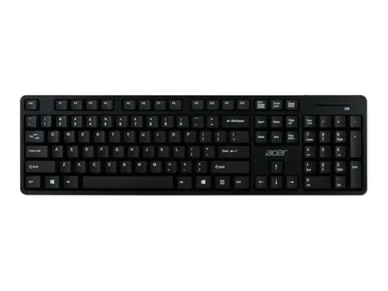 Комплект, Acer Combo set AAK410 Keyboard & Mouse , Wireless, USB, Standard, Black, No Cyrillic - image 4