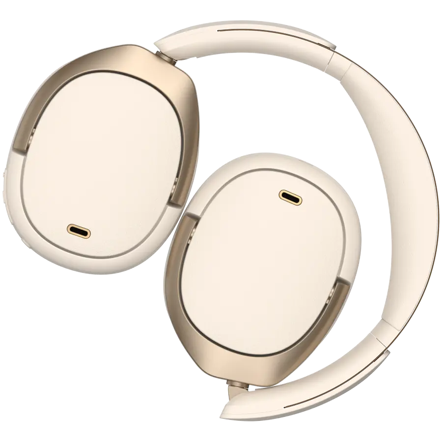 Edifier WH950NB Wireless Over-Ear Headphones, 40mm Dynamic Titanium-Coated Drivers, BT V5.4, ANC, Hi-Res Audio Certification, Up To 80H Battery, USB-C, Ivory - image 4