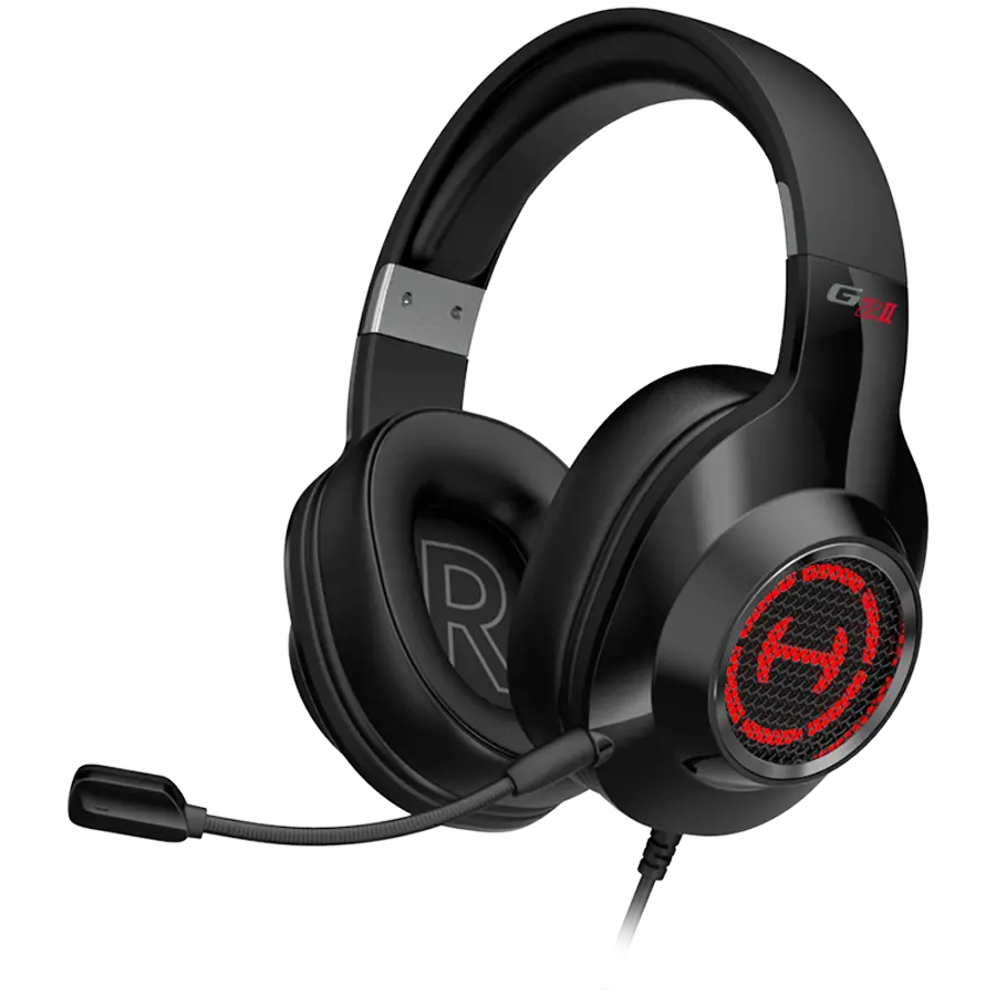 Edifier G2 II Căști gaming USB, difuzoare de 50mm, Virtual 7.1 Surround, iluminare RGB, microfon cu anulare a zgomotului, negru