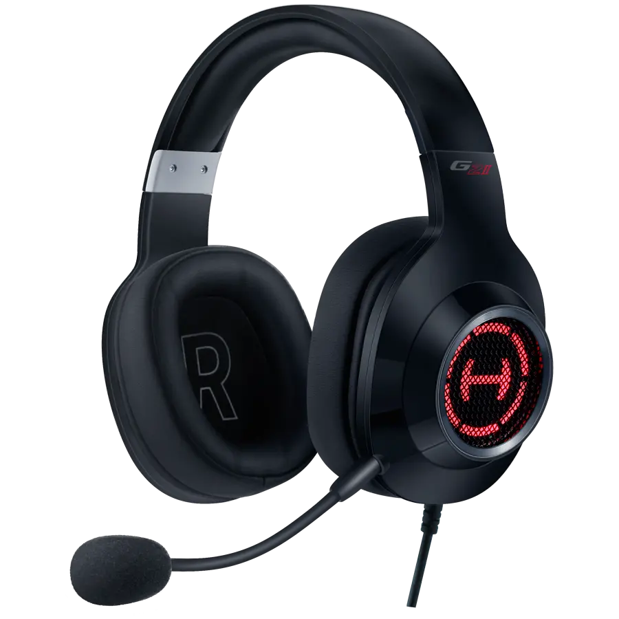 Edifier G2 II USB Gaming Headset, 50mm drivers, Virtual 7.1 Surround, RGB lighting, Noise-Canceling Microphone, Black - image 1