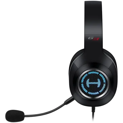 Edifier G2 II Căști gaming USB, difuzoare de 50mm, Virtual 7.1 Surround, iluminare RGB, microfon cu anulare a zgomotului, negru - 4
