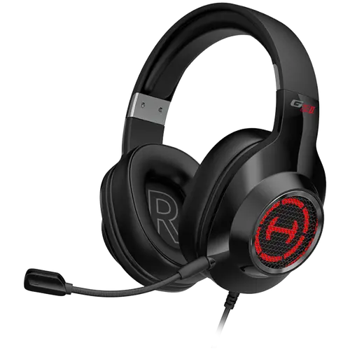 Edifier G2 II USB Gaming Headset, 50mm drivers, Virtual 7.1 Surround, RGB lighting, Noise-Canceling Microphone, Black