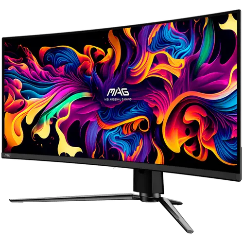 MSI MAG 341CQP QD-OLED Curved Gaming Monitor, 34" 175Hz, UWQHD (3440x1440) 21:9, QD-OLED, 1800R, 0.03ms, 250nits, 1500000:1, 178/178, AMD FreeSync Premium Pro, Adjustable Stand, 1x DP, 2x HDMI, 1x Type-C, 1x Headphone out, USB Hub, 3Y - 3