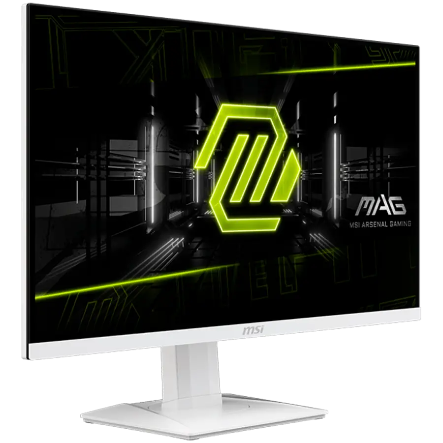 MSI MAG 274QRFW Gaming Monitor, 27" 180Hz, WQHD (2560x1440) 16:9, Rapid IPS Anti-glare, 1ms, 400nits, 1000:1, 178/178, AMD FreeSync, DisplayHDR 400, Adjustable Stand, 1x DP, 2x HDMI, 1x Headphone out, White, 3Y Warranty - image 1