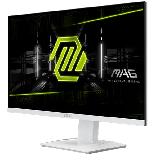 MSI MAG 274QRFW Gaming Monitor, 27" 180Hz, WQHD (2560x1440) 16:9, Rapid IPS Anti-glare, 1ms, 400nits, 1000:1, 178/178, AMD FreeSync, DisplayHDR 400, Adjustable Stand, 1x DP, 2x HDMI, 1x Headphone out, White, 3Y Warranty - 3