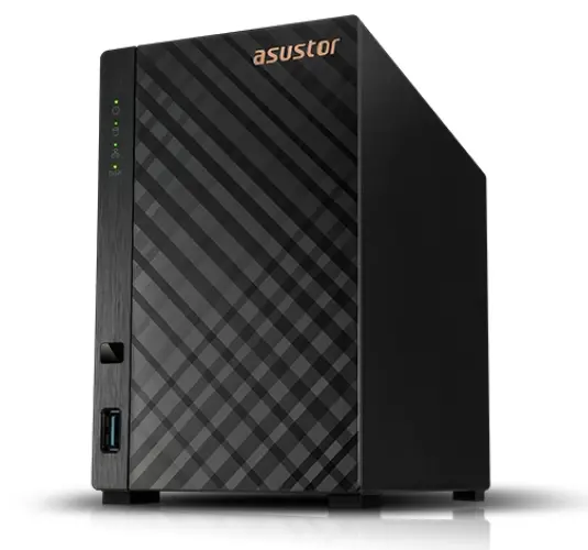 Storage în rețea, Asustor AS1202T, 2 bay NAS, Realtek RTD1619B, Quad Core, 1.7 GHz, 1GB DDR4 (neextensibil), 2.5GbE x1, 3 x USB 3.2 Gen 1, WOW (Wake