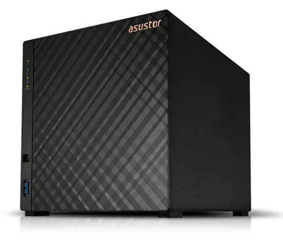 Storage de rețea, Asustor AS1204T, 4 bay NAS, Realtek RTD1619B, Quad Core, 1.7 GHz, 1GB DDR4 (neextensibilă), 2.5GbE x1, 3 x USB 3.2 Gen 1, WOW (Wake