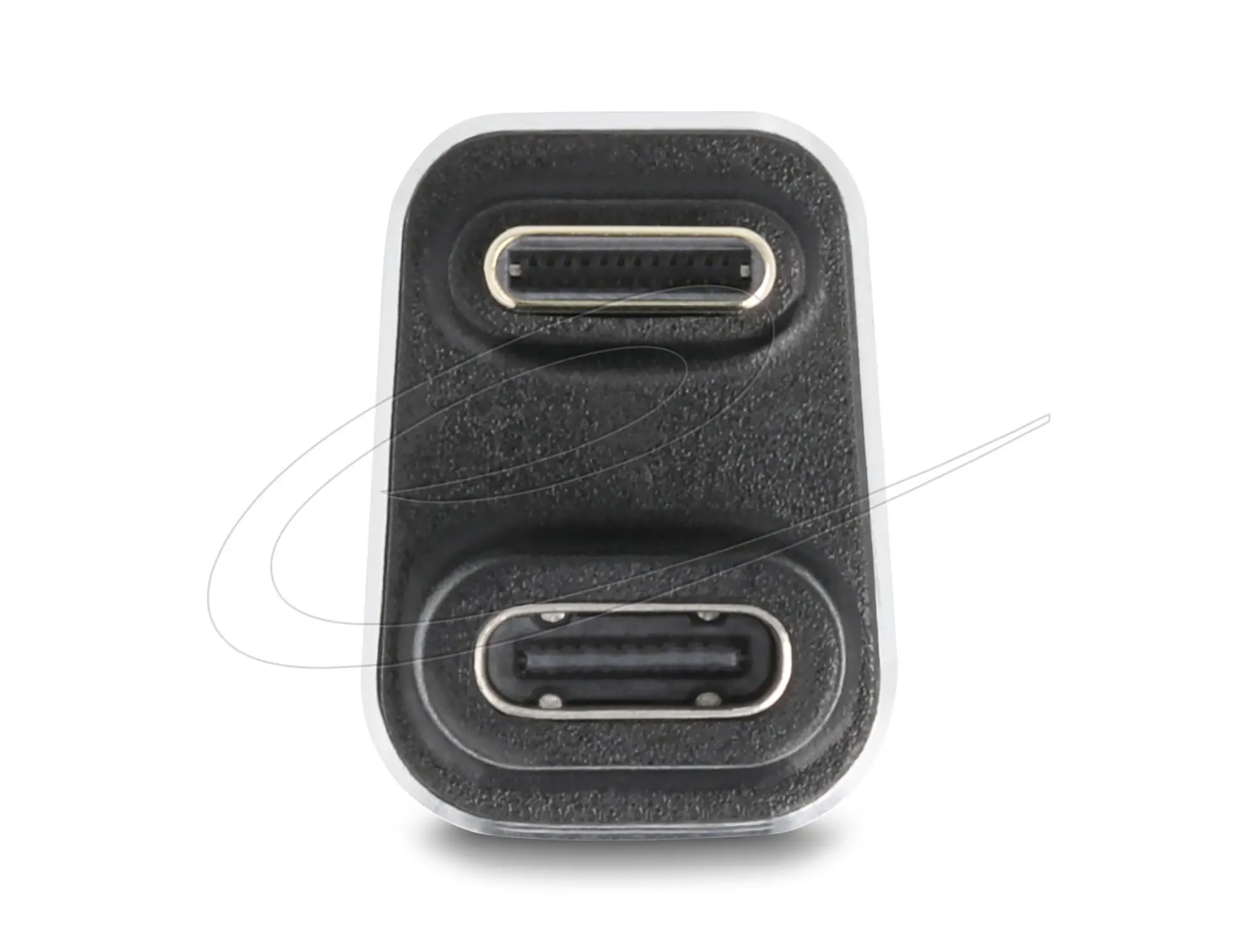 Delock Адаптер USB-C мъжко към женско USB-C, под 180° , 40 Gbps PD 3.1 240 W , U-образен 8K 60 Hz metal - image 1