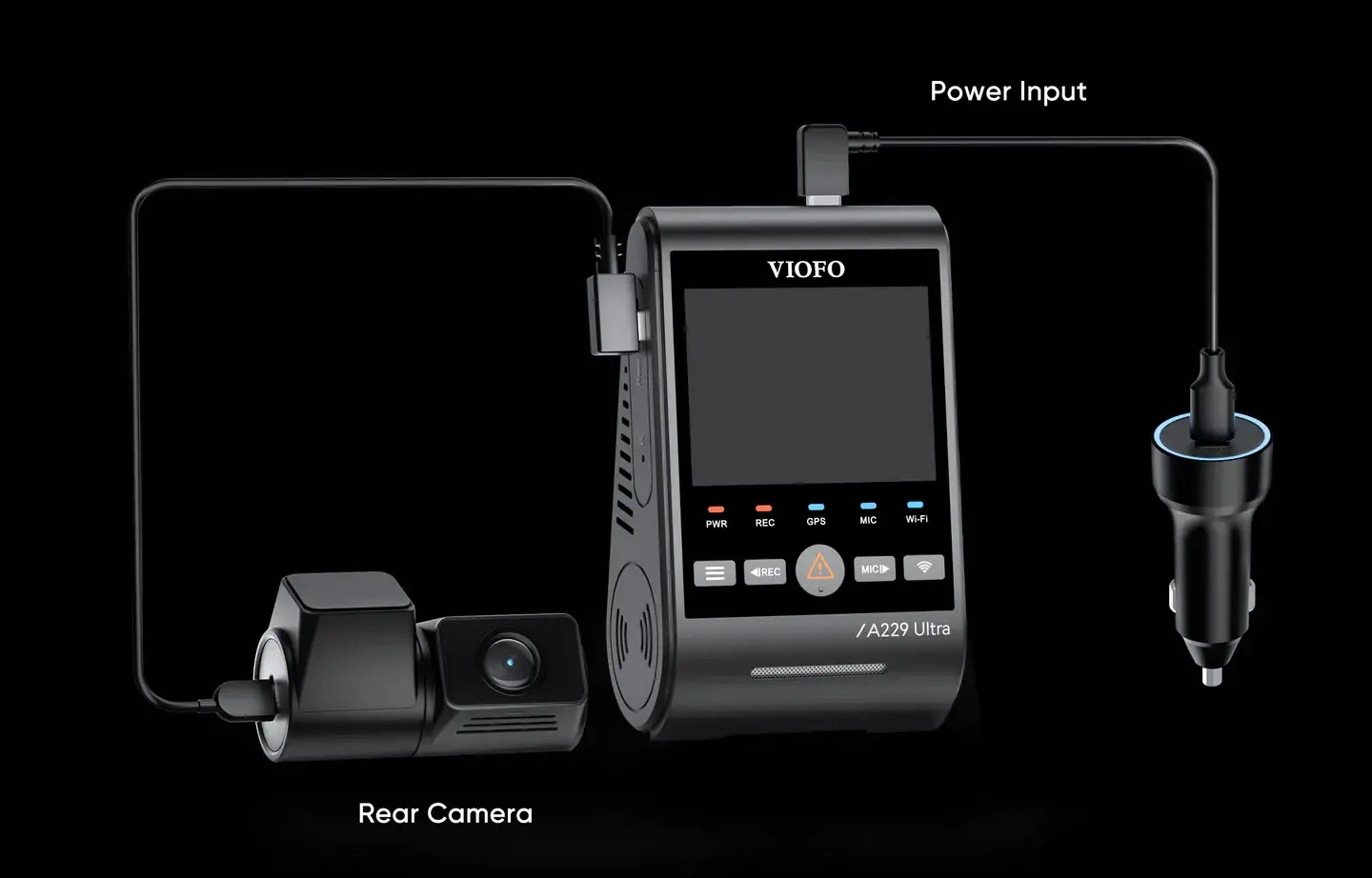 VIOFO Видеорегистратор Dash Cam A229 Ultra 2 Channel - 4K, HDR, Dual Sony STARVIS 2 8MP, GPS, Bluetooth - image 9
