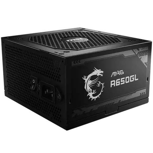 MSI Power Supply MAG A650GL, EU, 650W, Fully-Modular, 80 Plus Gold, Color Box, Pallet packing,7Y Warranty - image 2