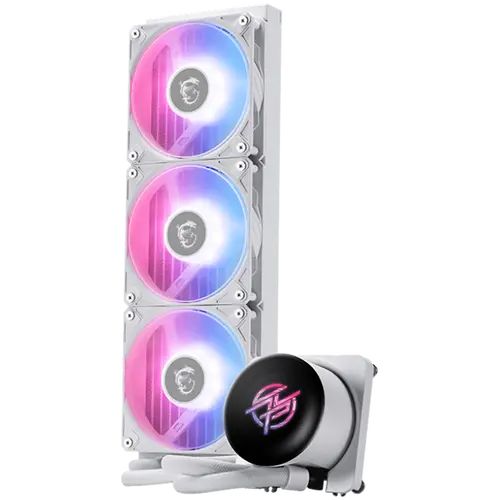 MSI MPG CORELIQUID P13 360 WHITE, 3x120mm Pre-installed CycloBlade 9 ARGB Daisy Chain Fans, 2.1-inch LCD screen, Copper Base, UNI BRACKET, Intel LGA 1700/1851, AMD AM5/AM4, 5Y Warranty - image 1