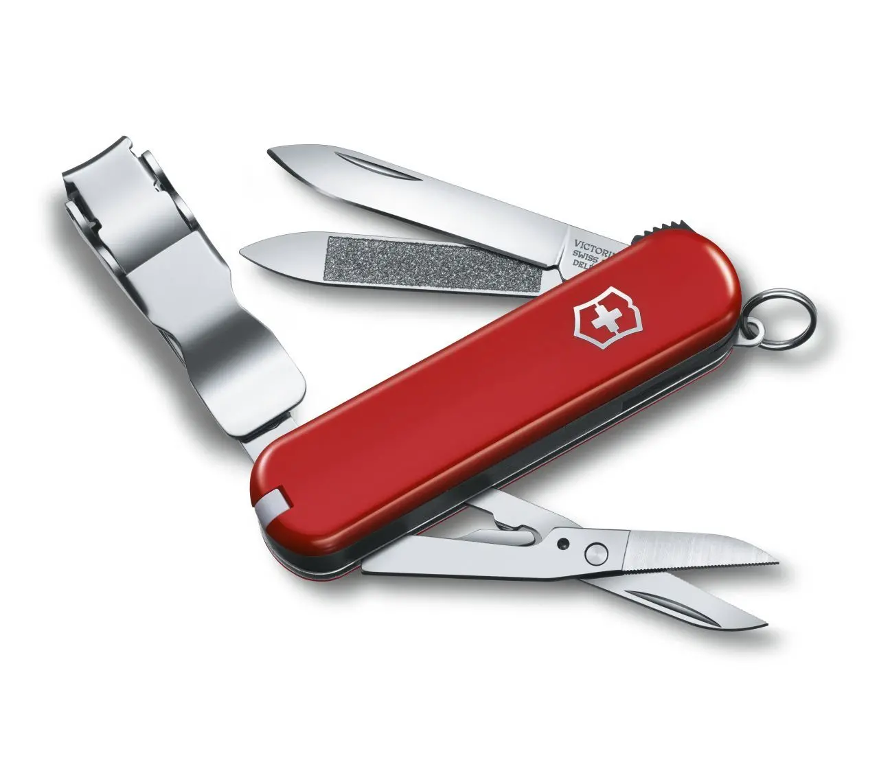 Швейцарски джобен нож Victorinox Nail Clip 580 0.6463.B1, червен, блистер
