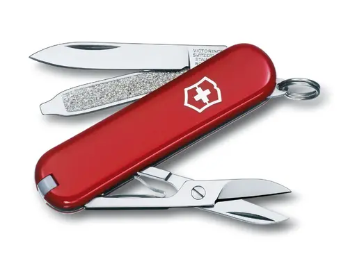 Briceag elvețian Victorinox Classic roșu 0.6223.B1, blister Briceag elvețian Victorinox Classic roșu 0.6223.B1, blister